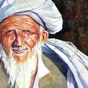 &quot;Another Elder&quot; Watercolor by Jan Ross