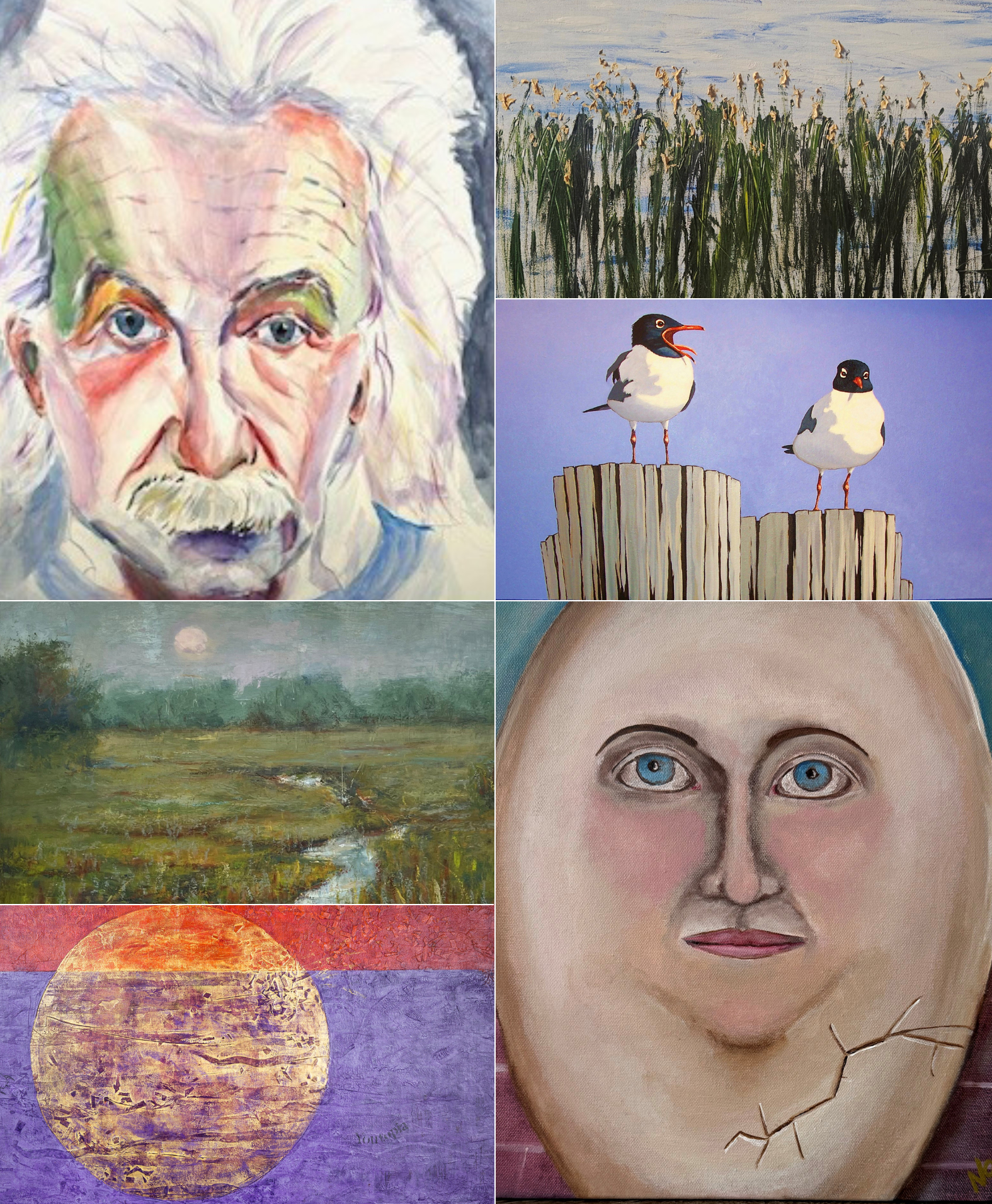 Artwork by Frank Gorman with Art League of Hilton Head Logo