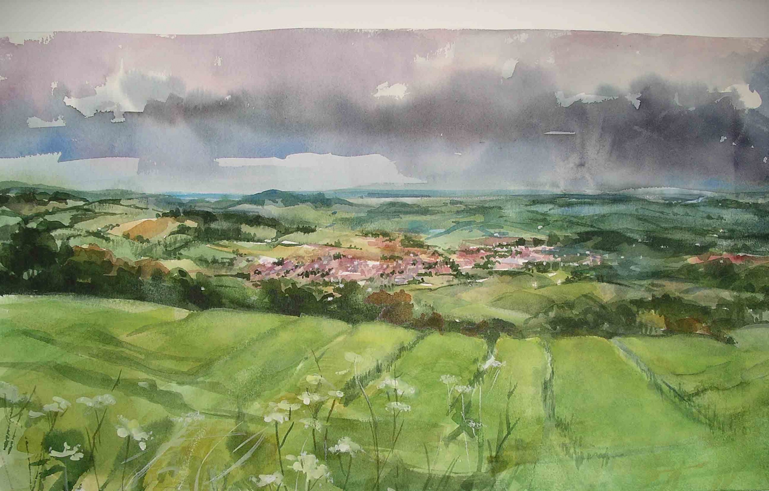 Cotswold landscape adj