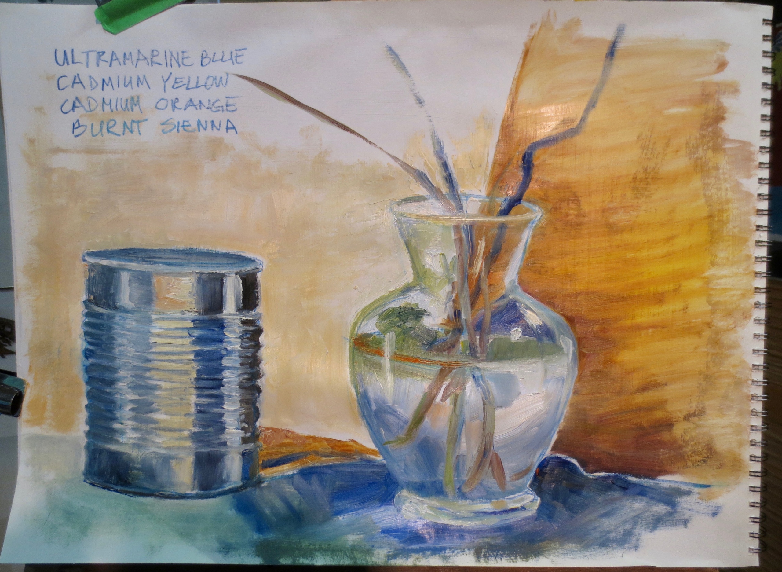 Zoom Glass and Metal in Oils