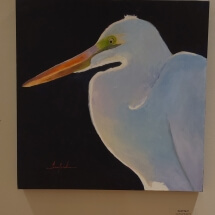 14 Crawford, Margaret Backlit Egret Oil 
