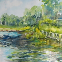 26 Ross, Jan Afternoon on the May River Watercolor 