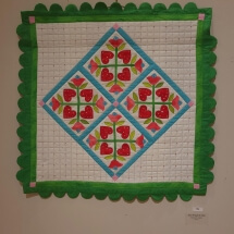 35 MacKenzie, Virginia Tiptoe Through the Tulips Fiber Art 