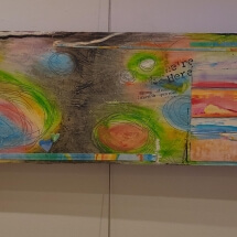 77 West, Debi We&#039;re Here! It&#039;s Beach Time! Mixed Media 