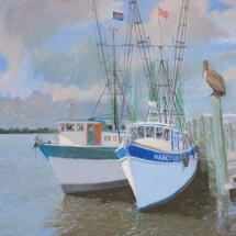 Baughman, Gary_Shrimpers_Pastel_Paper_16x20