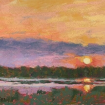 Carol Iglesias_Sunset Over Broad Creek_Pastel