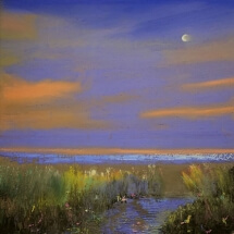 Hunting Island Last Light, Pastel