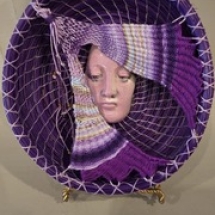 Purple Face Basket by Karen McCarthy