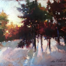 &quot;Golden Light,&quot; a Pastel Painting by Aline Ordman