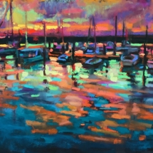 Mayfield, Susan_Sunset Marina_Pastel