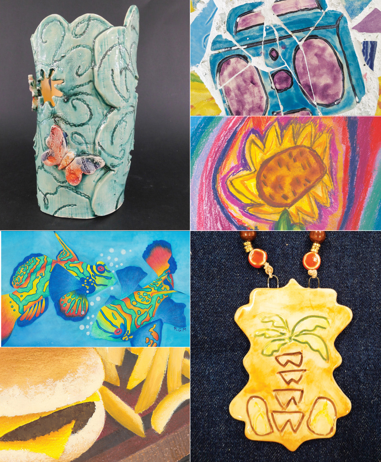 Artwork by Frank Gorman with Art League of Hilton Head Logo