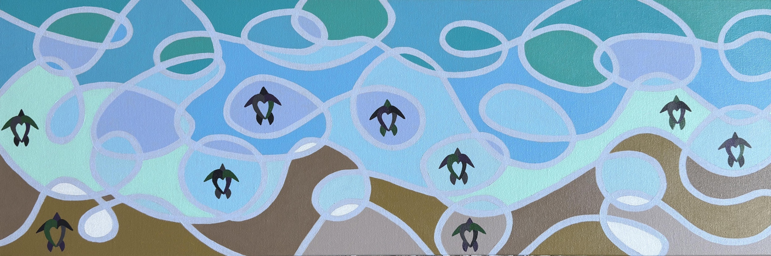 Sea Turtle Patrol Raffle Art by Richard Grant