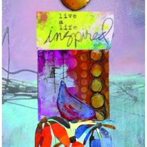 art collage pear inspired