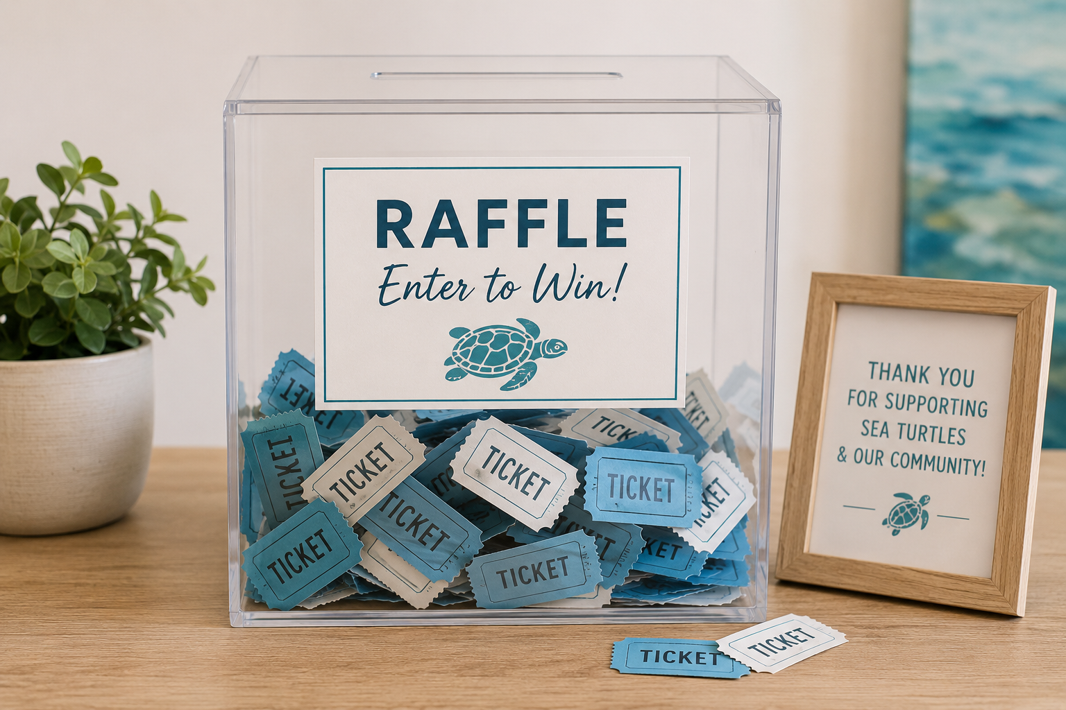 Art for a Cause raffles