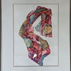 075_Chalson, Joanna_Scarf_Watercolor_40.5x32.5