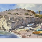 "Embarcadero en La Isleta" by Andy Evansen, Watercolor
